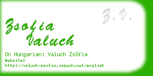 zsofia valuch business card